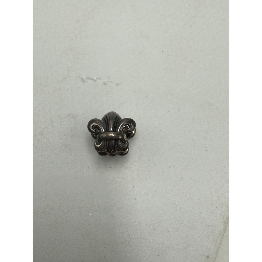 Chamilia Sterling Silver 925 Fleur De Lis Charm Bead Oxidized French Lily